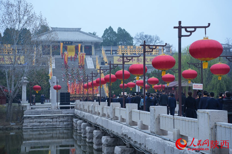 祭祀隊伍依次入場。人民網(wǎng) 黨童攝